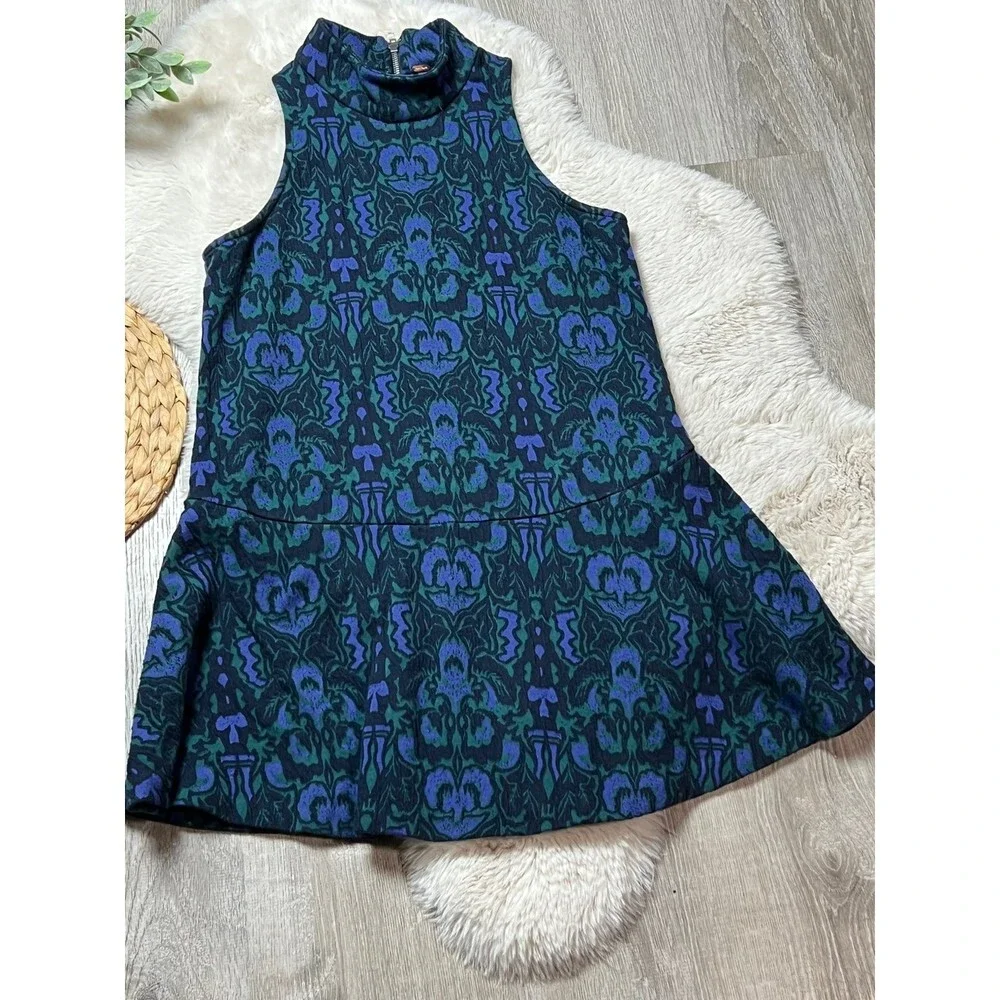 Free People Amelia Knit jacquard mini Dress - sz small